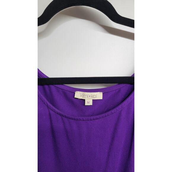 Kimi + Kai Maternity "Delia" Ruched Midi Dress New Medium - Picture 5 of 6